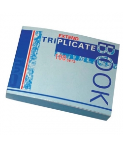 Triplicate Book Bassile Freres 1615 A6 Oblong 100 sheets 13.5X10.5cm