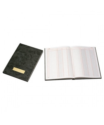 Journal Office Book Bassile Freres 13750 3 Col.Numbered Hard Cover 96sheets 17.5X24.5Cm