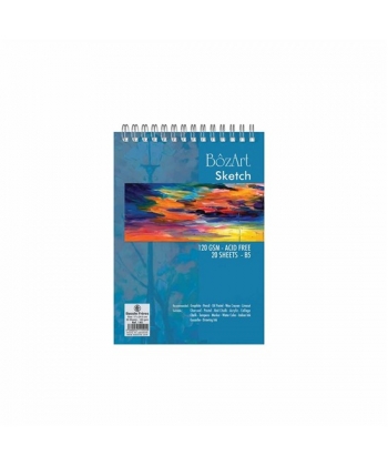 Sketch Book Bassile Freres Bozart 145 B5 20 sheets 120gm Spirale