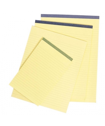 Writing Pad Bassile Freres 2512 Yellow Paper Quarter 50 sheets 21.5X28Cm