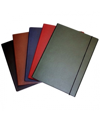 File Cardboard 3 Flaps W/Elastic Bassile Freres 3526.Bl Skyfile Foolscape 4Cm Blue