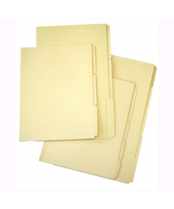 File Cardboard Flat Extra Bassile Freres 180015 5 Parts A4 (Pack Of 5 Pcs)