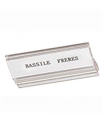 Transparent Label For Suspension File Bassile Freres 1099.1 (Pack Of 100 Pcs)