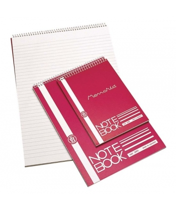 Writing Pad Bassile Freres 2501 Memoria Lines 60 sheets Spiral 21X29.7cm A4