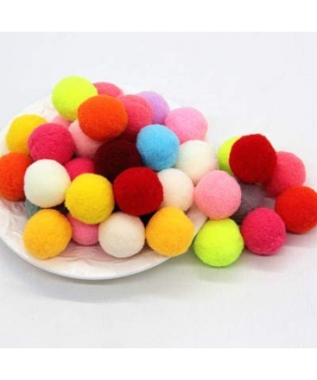 Pompon Hands On Crafts 30Mm 15/Pack Assorted Ha22001