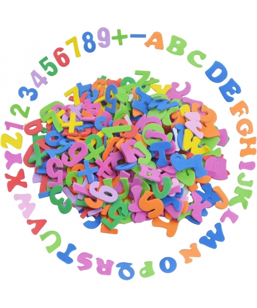 Foam Hands On Crafts Adhesive Shapes Alphabet/Numbers 170/Pack Ha40008 Halim Online