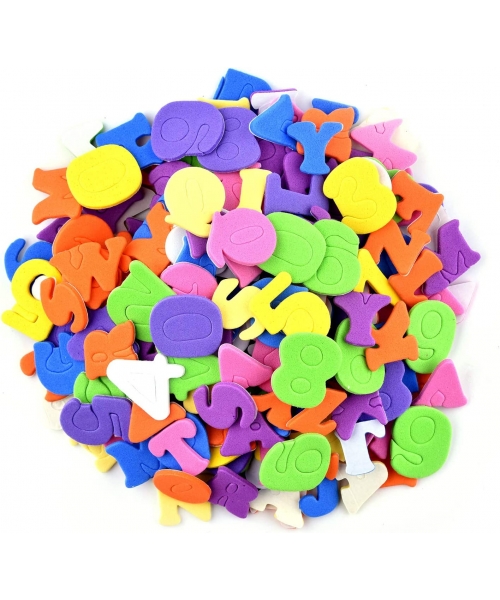 Foam Hands On Crafts Adhesive Shapes Alphabet 104/Pack Ha40001 0208 Halim Online