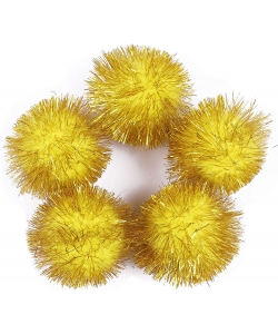 Pompon Hands On Crafts Glitter 30Mm 16/Pack