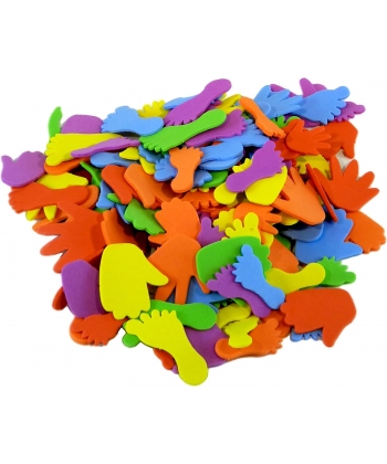 Foam Hands On Crafts Shapes Hand/Feet Assorted Cr-169