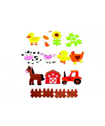 Foam Hands On Crafts Shapes Farms 29Pcs Eva50634
