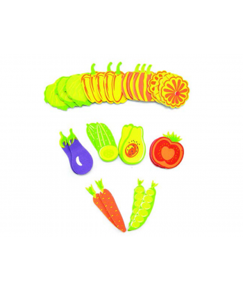 Foam Hands On Crafts Adhesive Shapes Vegetables 33Pcs Eva50641