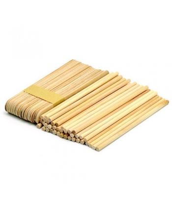 Wooden Craft Supplies Hands On Crafts Sticks Jumbo With Hole+Round Sticks 70/Pack Cr009