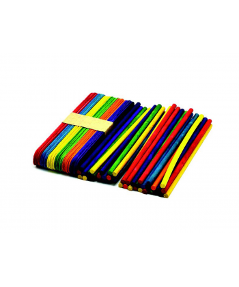 Wooden Craft Supplies Hands On Crafts Sticks Jumbo With Pc Whole +Round Sticks 70/Pack W005C Cr010