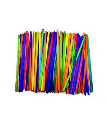 Wooden Craft Supplies Hands On Crafts Sticks 190Mm Assorted Cr004