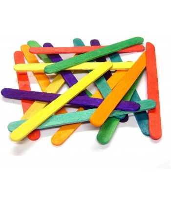 Wooden Craft Supplies Hands On Crafts Sticks 40Mm Mini Assorted Cr002