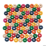 Wooden Craft Supplies Hands On Crafts Beads Colorful 4X8Mm Round Ass 50G 14Bs183A