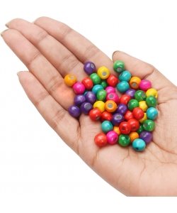 Wooden Craft Supplies Hands On Crafts Beads 12Mm Round Assorted Cr027