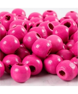 Wooden Craft Supplies Hands On Crafts Beads Colorful 7X8Mm Round Ass 40G 14Bs183D