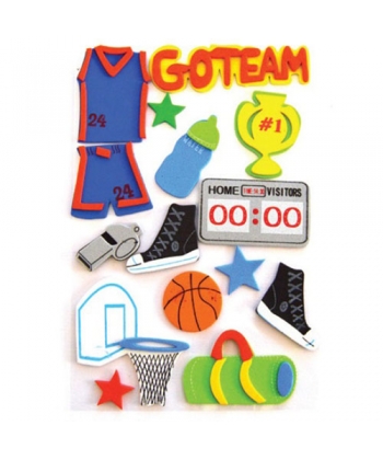 Foam Hands On Crafts 3D Shapes Basketball And Football Eva50459