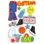 Foam Hands On Crafts 3D Shapes Basketball And Football Eva50459