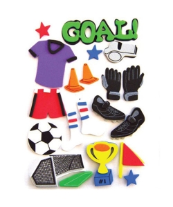 Foam Hands On Crafts 3D Shapes Basketball And Football Eva50459
