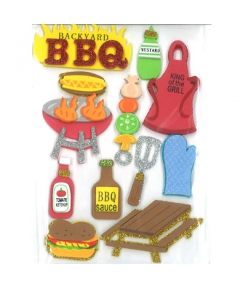 Foam Hands On Crafts 3D Shapes Camping & Bbq Eva50688