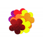 Foam Hands On Crafts Glitter Shapes Flowers 8/Pack 11.5X11Cm Eva20727