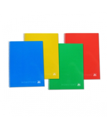 Notebook Opp Monotone A4 Seyes 48Sheets 60gm Spiral Ul4813/S
