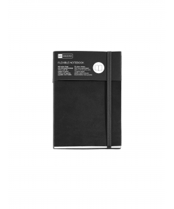 Notebook Miquelrius Nordic 104X150 Plain 96Sheets 100gm Flexible W/Elastic Black 1425