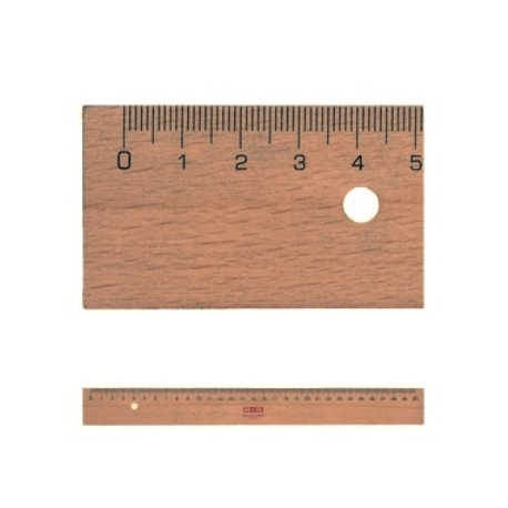Ruler M+R Wooden 20Cm W/Metal Insert 1920 0090