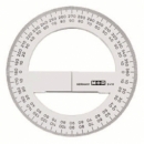 Ruler Protractor M+R 360 Degree 10Cm Transparent 2410 0000