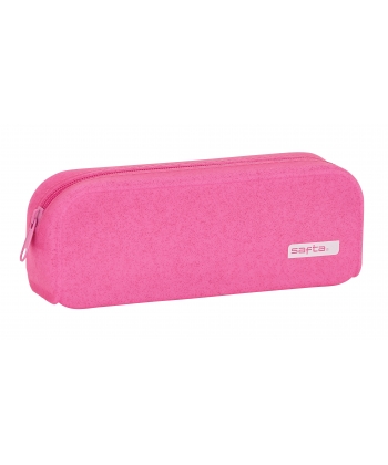 Pencil Case Silicone Glittere Square Safta Assorted