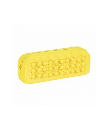 Pencil Case Silicone Pop It Squared Yellow