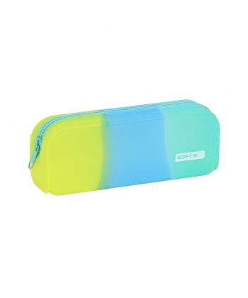 Pencil Case Silicone Squared Tricolour