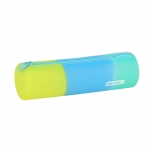 Pencil Case Silicone Round Tricolour