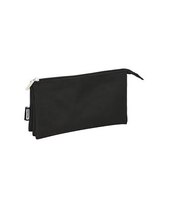 Pencil Case 3 Comp. Black 6579744