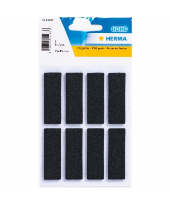 Felt Pad Home 15X45Mm Black