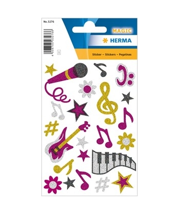 Sticker Magic Music Glittery
