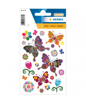 Sticker Magic Butterfly Diversity Glittery Foil