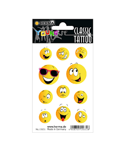 Tattoo Classic Happy Face Colour