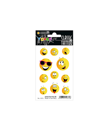 Tattoo Classic Happy Face Colour