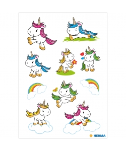 Sticker Decor Baby Unicorn Glittery