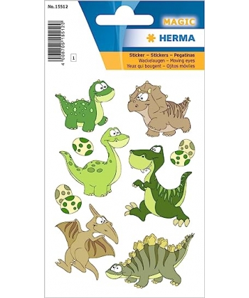 Sticker Magic Dinos Moving Eyes