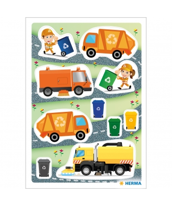 Sticker Decor Rubbish Man