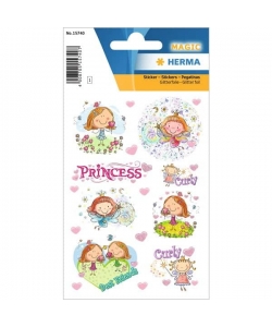 Sticker Magic Princess Curly Glittery Foil