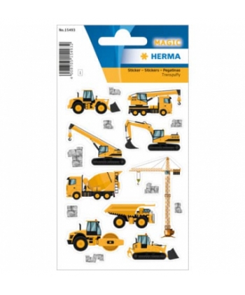 Sticker Magic Construction Vehicles