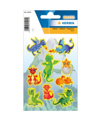Sticker Magic Dragons Luminous