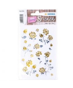 Sticker Creative Noble Roses Gold Silver