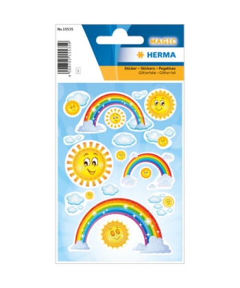 Sticker Magic Rainbow Glittery Foil