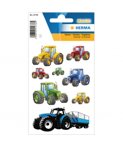 Sticker Magic Tractor Race Embossed